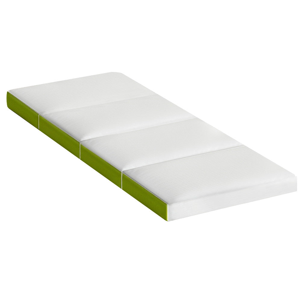 Giselle Bedding Foldable Mattress Folding Foam Single Green-Mattress-PEROZ Accessories