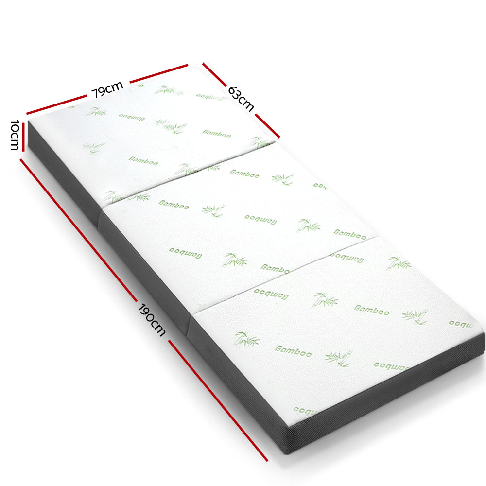 Giselle Bedding Foldable Mattress Folding Foam Single Bamboo-Mattress-PEROZ Accessories