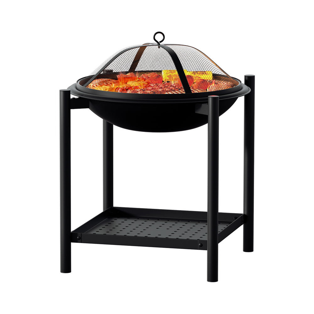 Grillz Fire Pit BBQ Grill 2-in-1 Outdoor-Home &amp; Garden &gt; BBQ-PEROZ Accessories