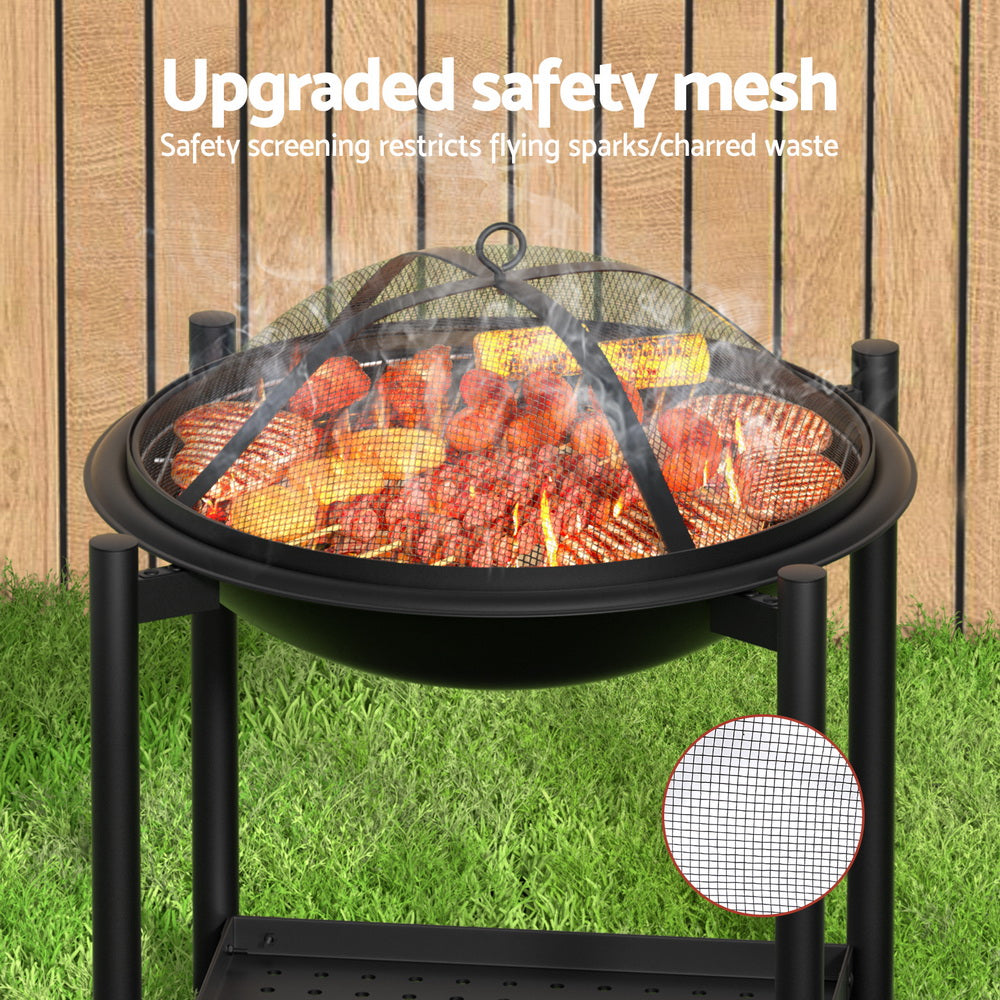 Grillz Fire Pit BBQ Grill 2-in-1 Outdoor-Home &amp; Garden &gt; BBQ-PEROZ Accessories