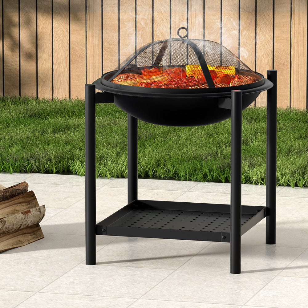 Grillz Fire Pit BBQ Grill 2-in-1 Outdoor-Home &amp; Garden &gt; BBQ-PEROZ Accessories