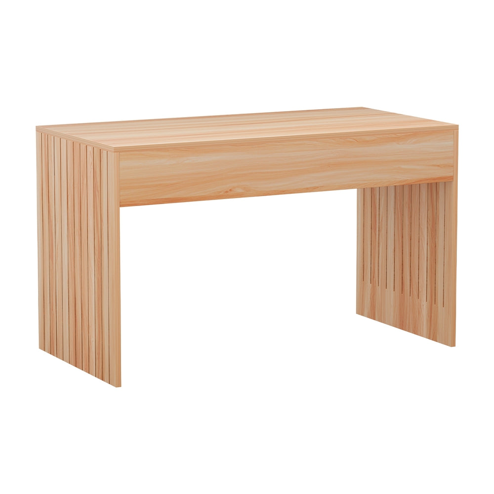 Artiss Coffee Table Rectangle Fluted Side 100CM-Furniture &gt; Bedroom-PEROZ Accessories