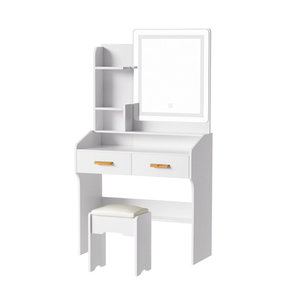 Artiss Dressing Table Set Stool Led White Doria-Furniture &gt; Bedroom-PEROZ Accessories