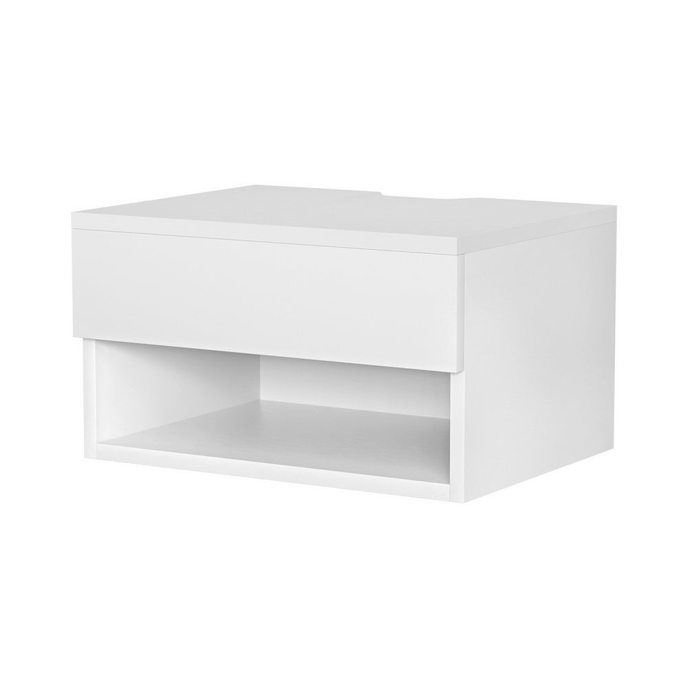 Artiss Floating Bedside Table Nightstand Drawer White-BedSide Tabless-PEROZ Accessories