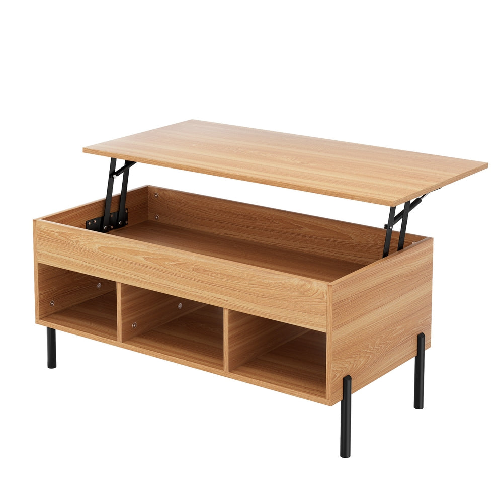 Artiss Coffee Table Lift-top Oak-Furniture &gt; Living Room-PEROZ Accessories