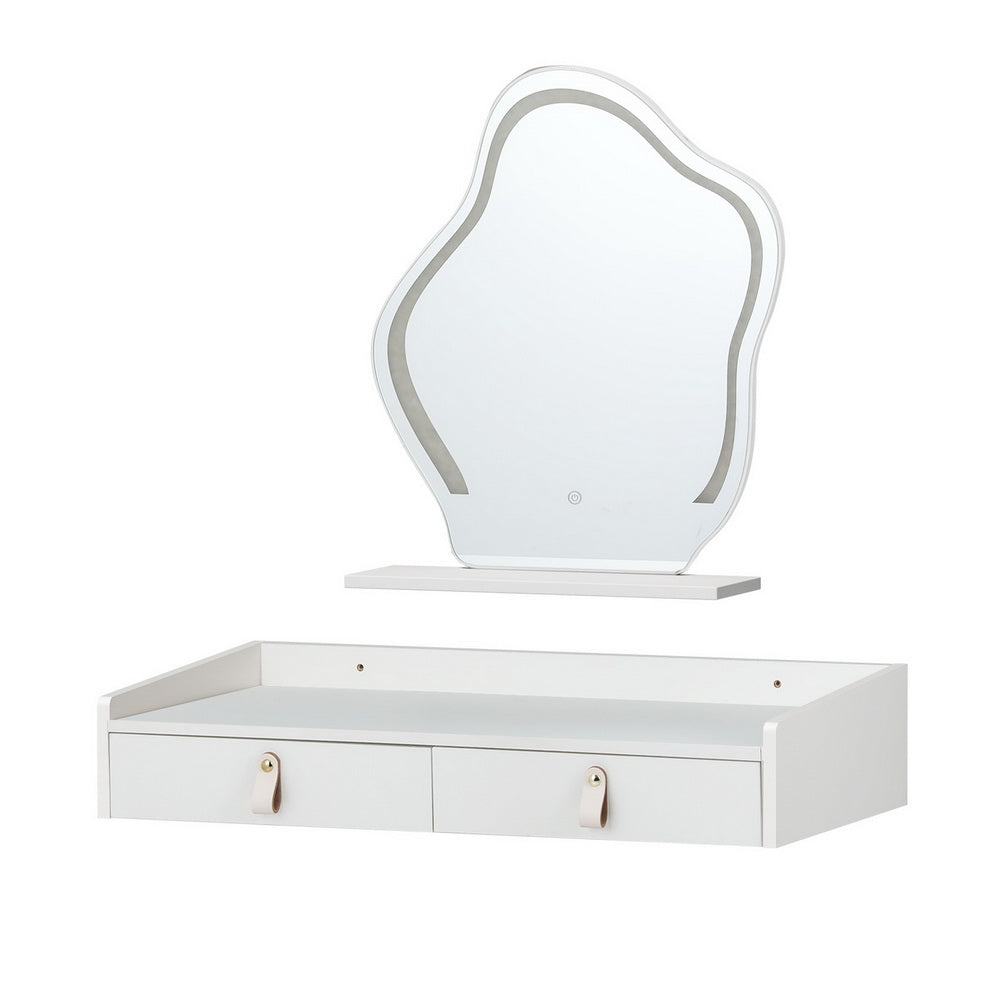 Artiss Dressing Table Floating LED White Daphne-Furniture &gt; Bedroom-PEROZ Accessories