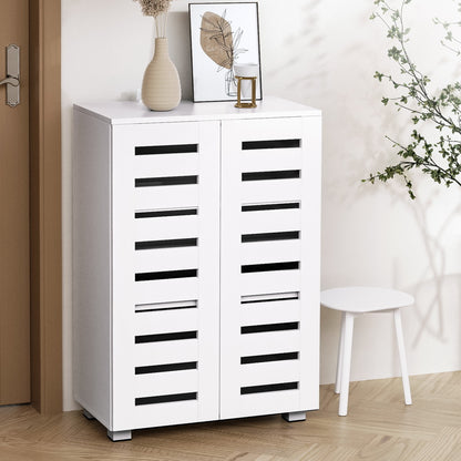 Artiss Shoe Rack Storage Cabinet 20 Pairs 5-tier White Alster-Furniture &gt; Bedroom-PEROZ Accessories