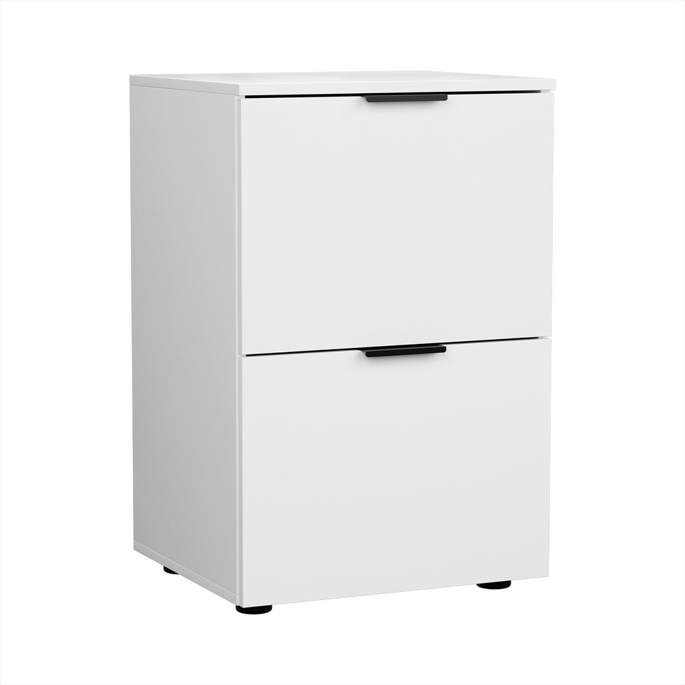 Artiss Filing Cabinet Files Storage Office Shelves File Organiser White 2 Drawer-Furniture &gt; Office-PEROZ Accessories