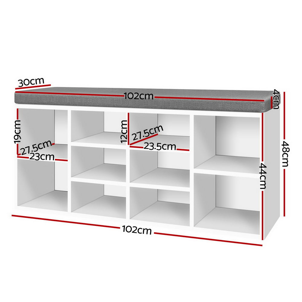 Artiss Shoe Rack Storage Cabinet Bench BOA-Shoe Storage Cabinets-PEROZ Accessories