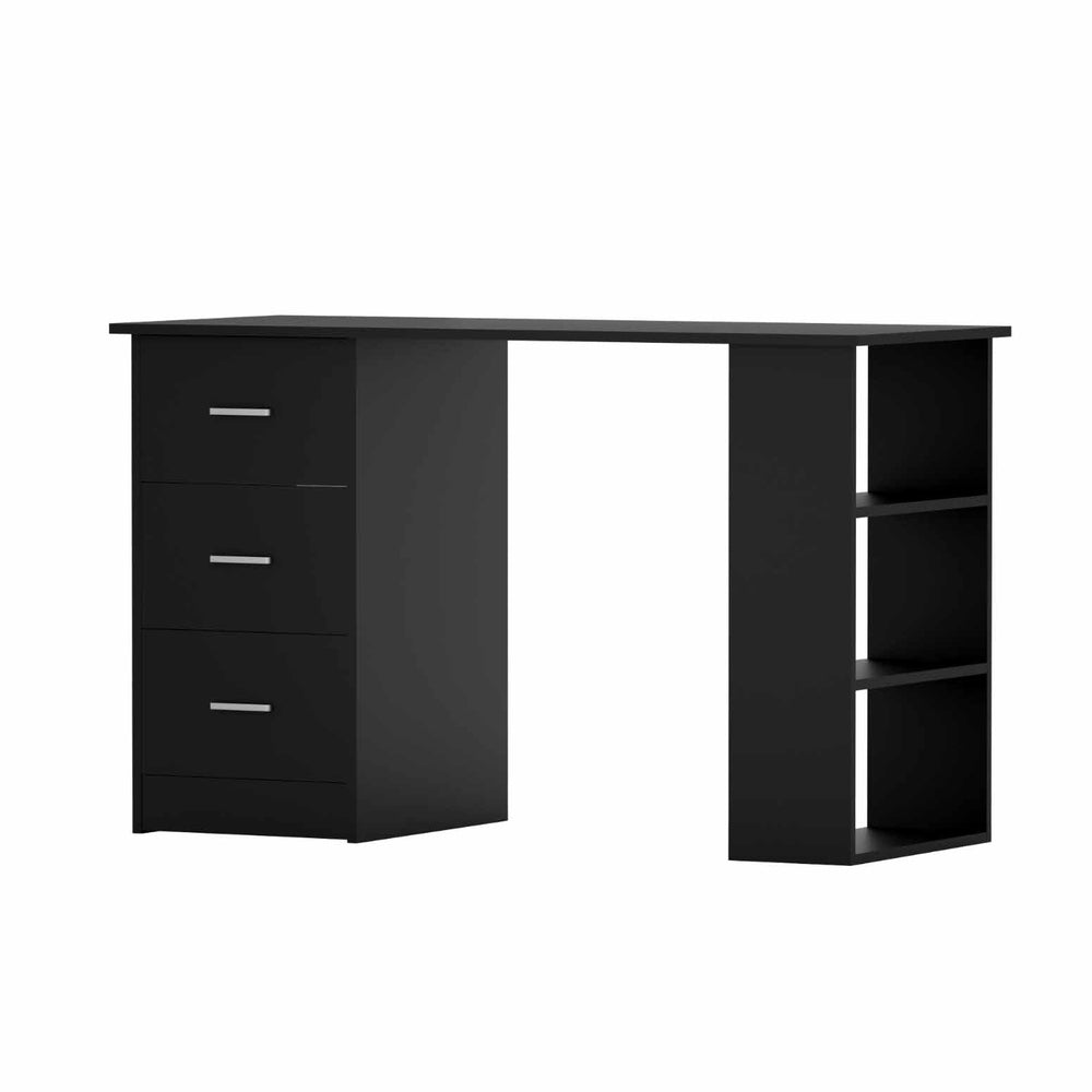 Artiss Computer Desk Drawer Shelf Cabinet Black 120CM-Office Desks-PEROZ Accessories