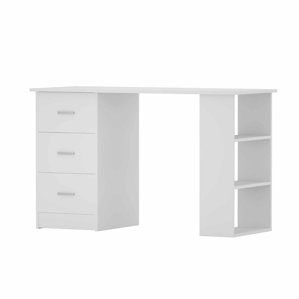 Artiss Computer Desk Drawer Shelf Cabinet White 120CM-Office Desks-PEROZ Accessories