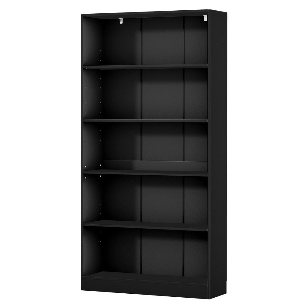 Artiss Bookshelf 5 Tiers ANTON Black-Furniture &gt; Bedroom-PEROZ Accessories