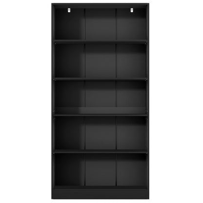 Artiss Bookshelf 5 Tiers ANTON Black-Furniture &gt; Bedroom-PEROZ Accessories