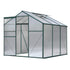 Greenfingers Greenhouse 1.9x1.9x1.83M Aluminium Polycarbonate Green House Garden Shed-Home & Garden > Green Houses-PEROZ Accessories