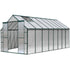 Greenfingers Greenhouse 5.1x2.44x2.1M Aluminium Polycarbonate Green House Garden Shed-Home & Garden > Green Houses-PEROZ Accessories