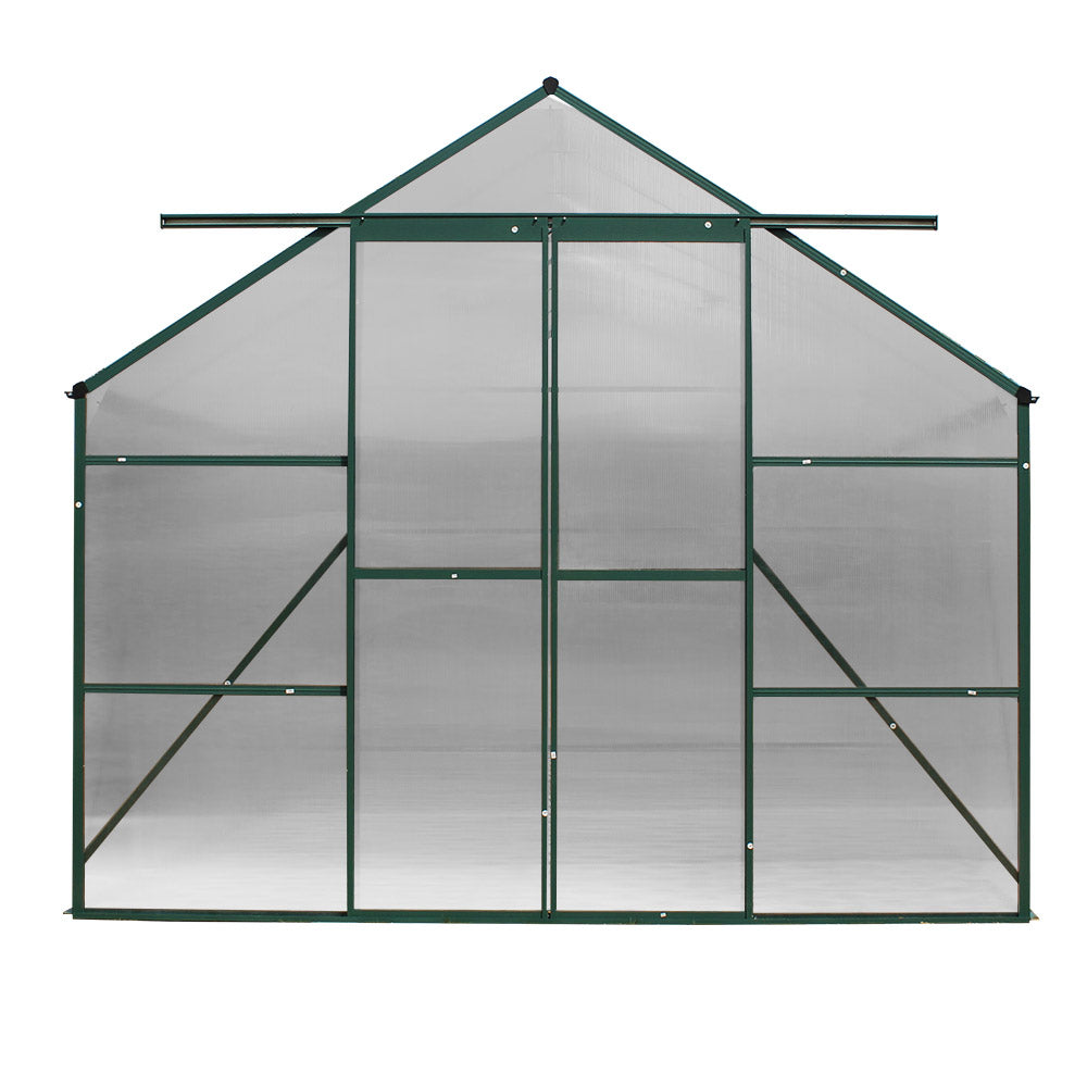 Greenfingers Greenhouse 5.1x2.44x2.1M Aluminium Polycarbonate Green House Garden Shed-Home &amp; Garden &gt; Green Houses-PEROZ Accessories