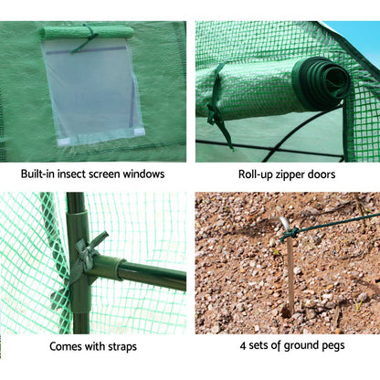 Greenfingers Greenhouse 3x2x2M Walk in Green House Tunnel Plant Garden Shed Dome-Home &amp; Garden &gt; Greenhouses &gt; Greenhouses &amp; Accessories-PEROZ Accessories