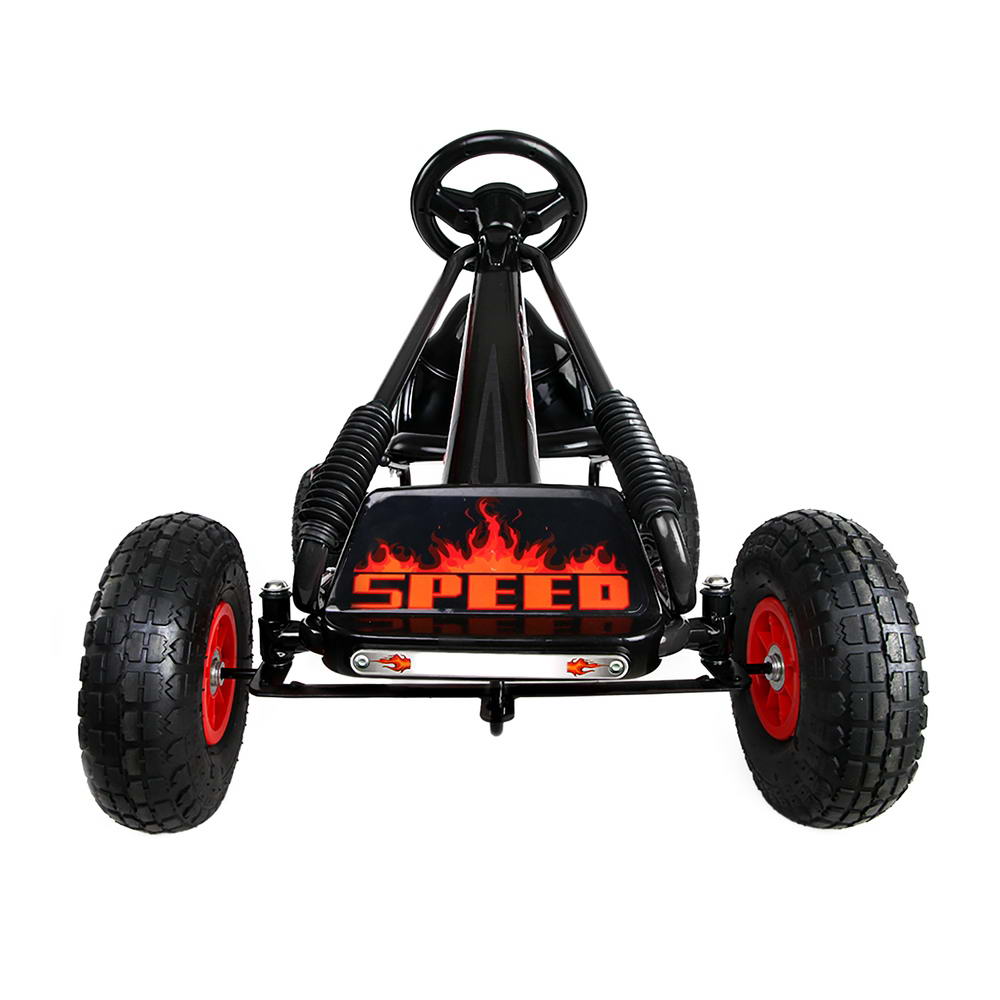 Rigo Kids Pedal Go Kart Car Ride On Toys Racing Bike Rubber Tyre Adjustable Seat-Ride on Toys - Go Kart Cars-PEROZ Accessories