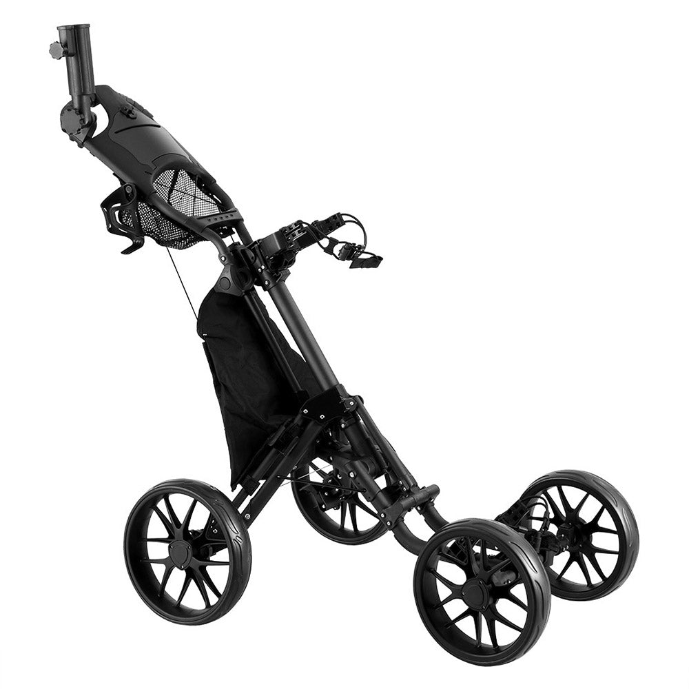 Everfit Golf Buggy Foldable Trolley Golf Cart Wheels Umbrella Bottle Holder-Outdoor Recreation &gt; Camping &gt; Camp Furniture-PEROZ Accessories