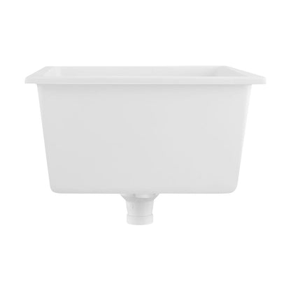 Welba Kitchen Sink Basin Stone Sink Bathroom Laundry Single Bowl 590mmx450mm WH-Kitchen Sinks-PEROZ Accessories