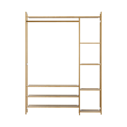 Artiss Clothes Rack Coat Stand 8 Shelves Bamboo-Furniture &gt; Living Room-PEROZ Accessories