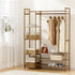 Artiss Clothes Rack Coat Stand 8 Shelves Bamboo-Furniture > Living Room-PEROZ Accessories