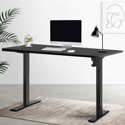 Artiss Standing Desk Motorised Black 120CM-Office Desks-PEROZ Accessories