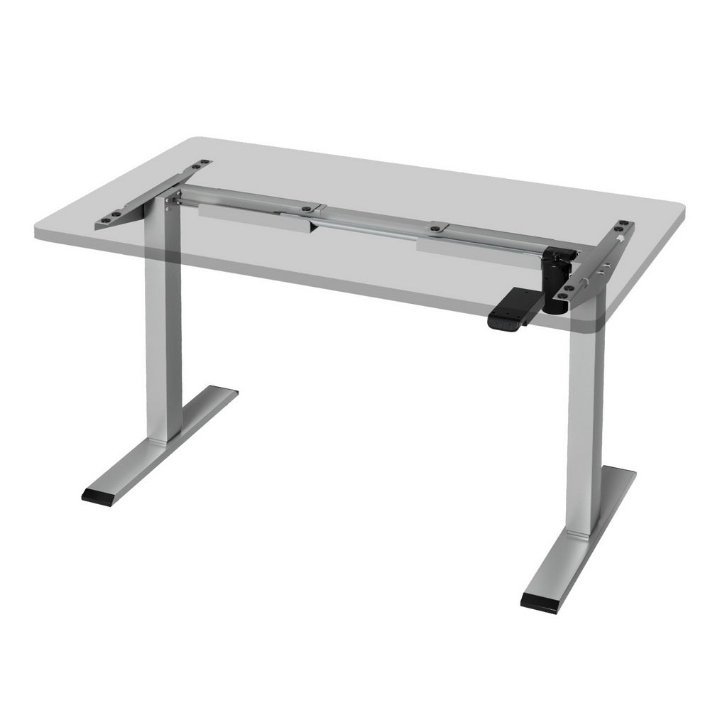 Artiss Electric Standing Desk Frame Only Height Adjustable 70KG Load Grey-Office Desks-PEROZ Accessories