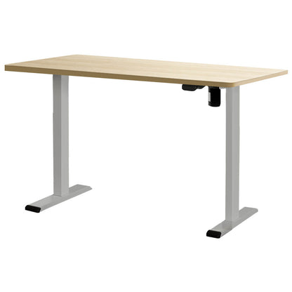 Artiss Standing Desk Motorised 120CM White Oak-Office Desks-PEROZ Accessories