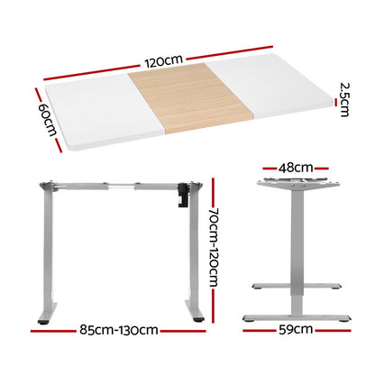 Artiss Standing Desk Electric Sit Stand Desks 120CM-Furniture &gt; Office-PEROZ Accessories