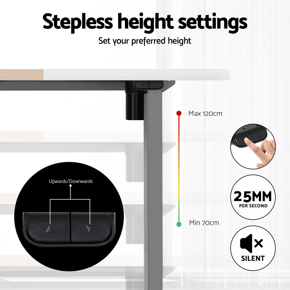 Artiss Standing Desk Electric Sit Stand Desks 120CM-Furniture &gt; Office-PEROZ Accessories