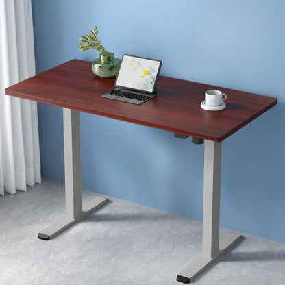 Artiss Standing Desk Motorised 140CM Walnut-Office Desks-PEROZ Accessories