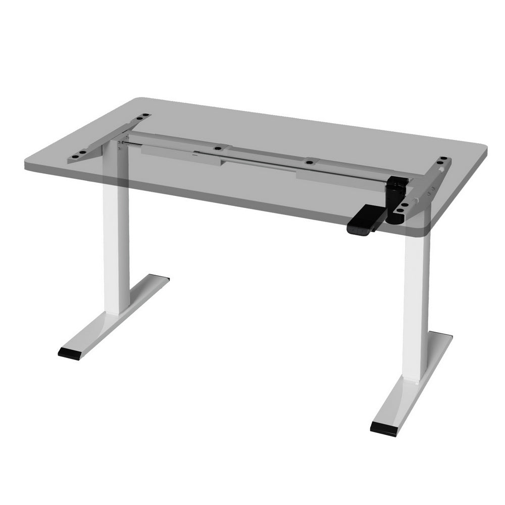 Artiss Electric Standing Desk Frame Only Height Adjustable 70KG Load White-Office Desks-PEROZ Accessories