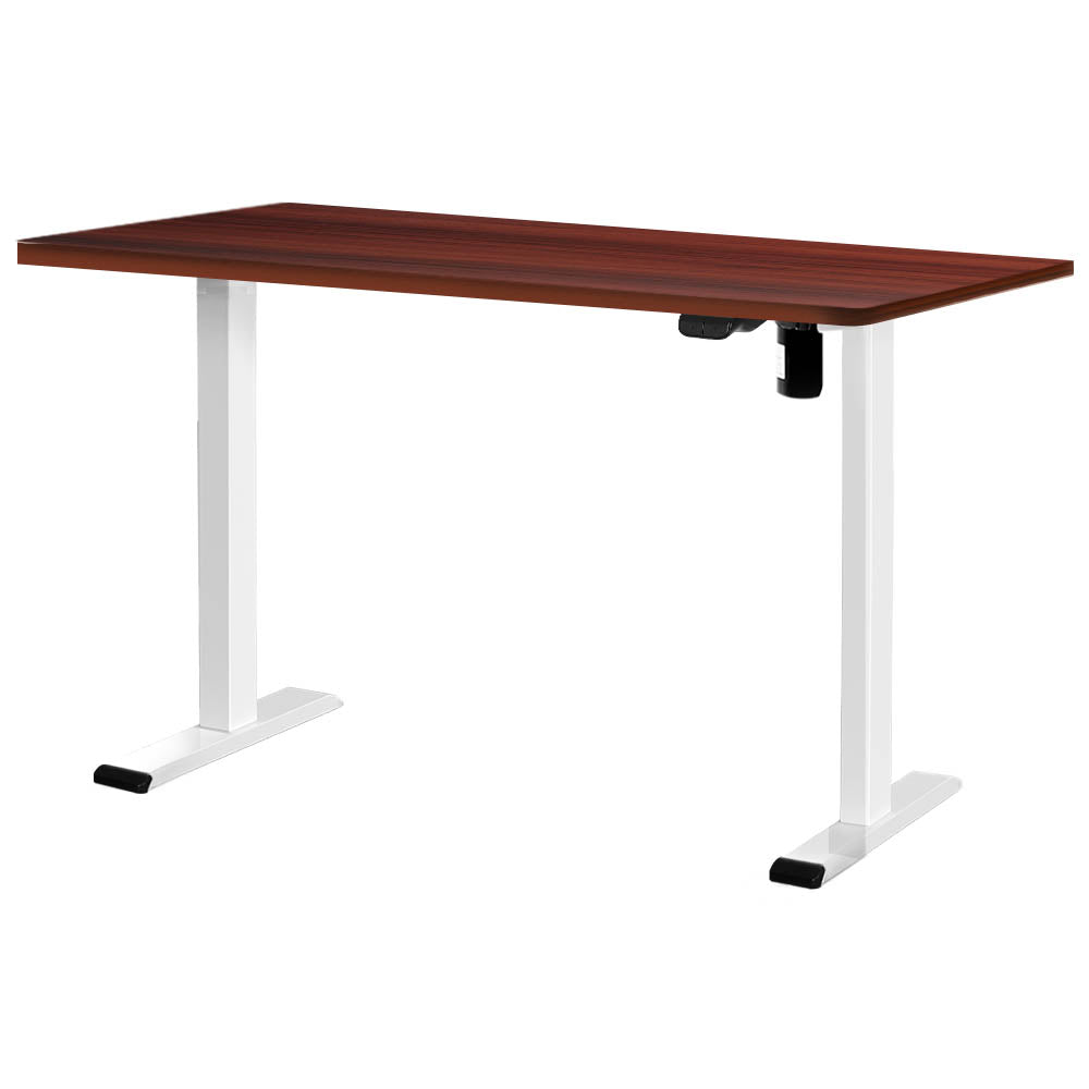 Artiss Standing Desk Motorised Sit Stand Desks Walnut 120CM-Office Desks-PEROZ Accessories