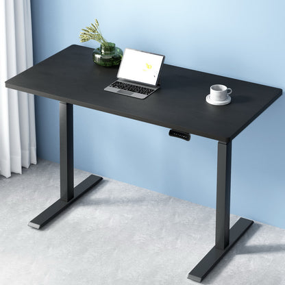 Artiss Standing Desk Motorised Dual Motor Black 120CM-Office Desks-PEROZ Accessories