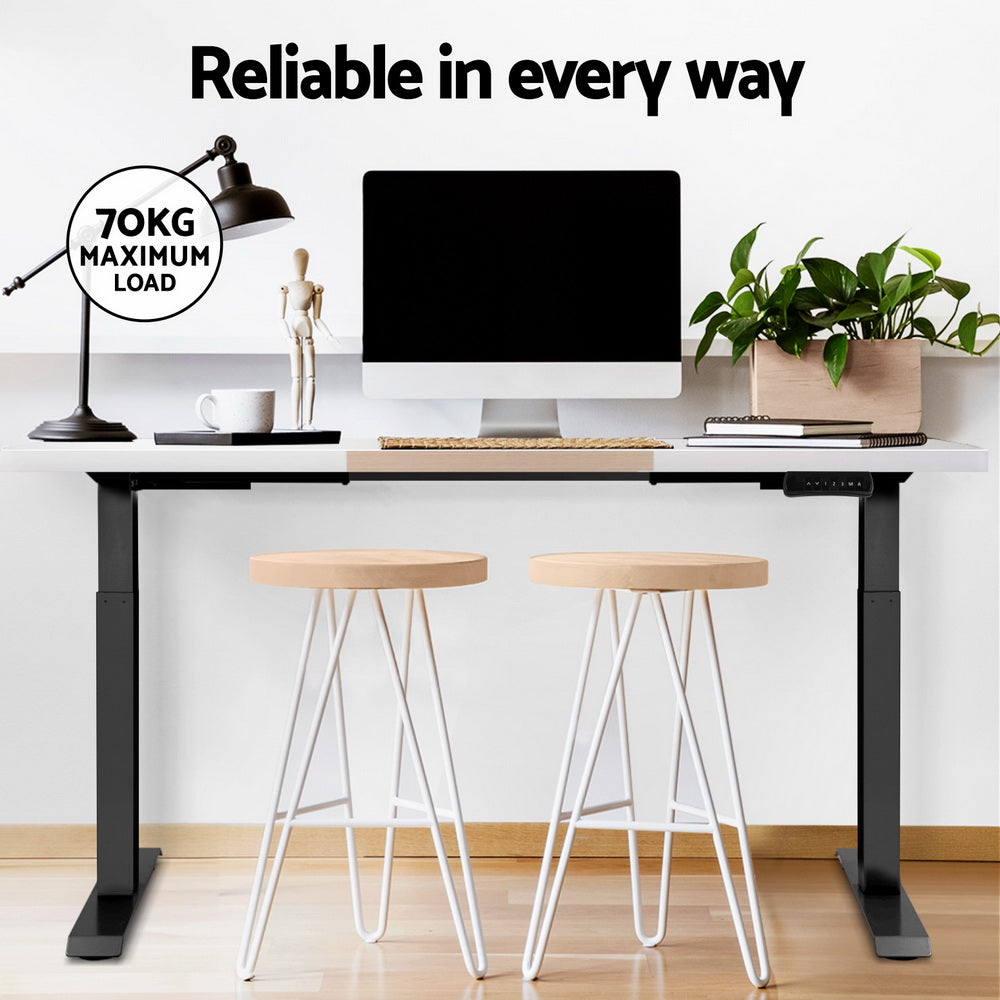 Artiss Standing Desk Motorised Electric Dual Motor 120CM-Furniture &gt; Office-PEROZ Accessories