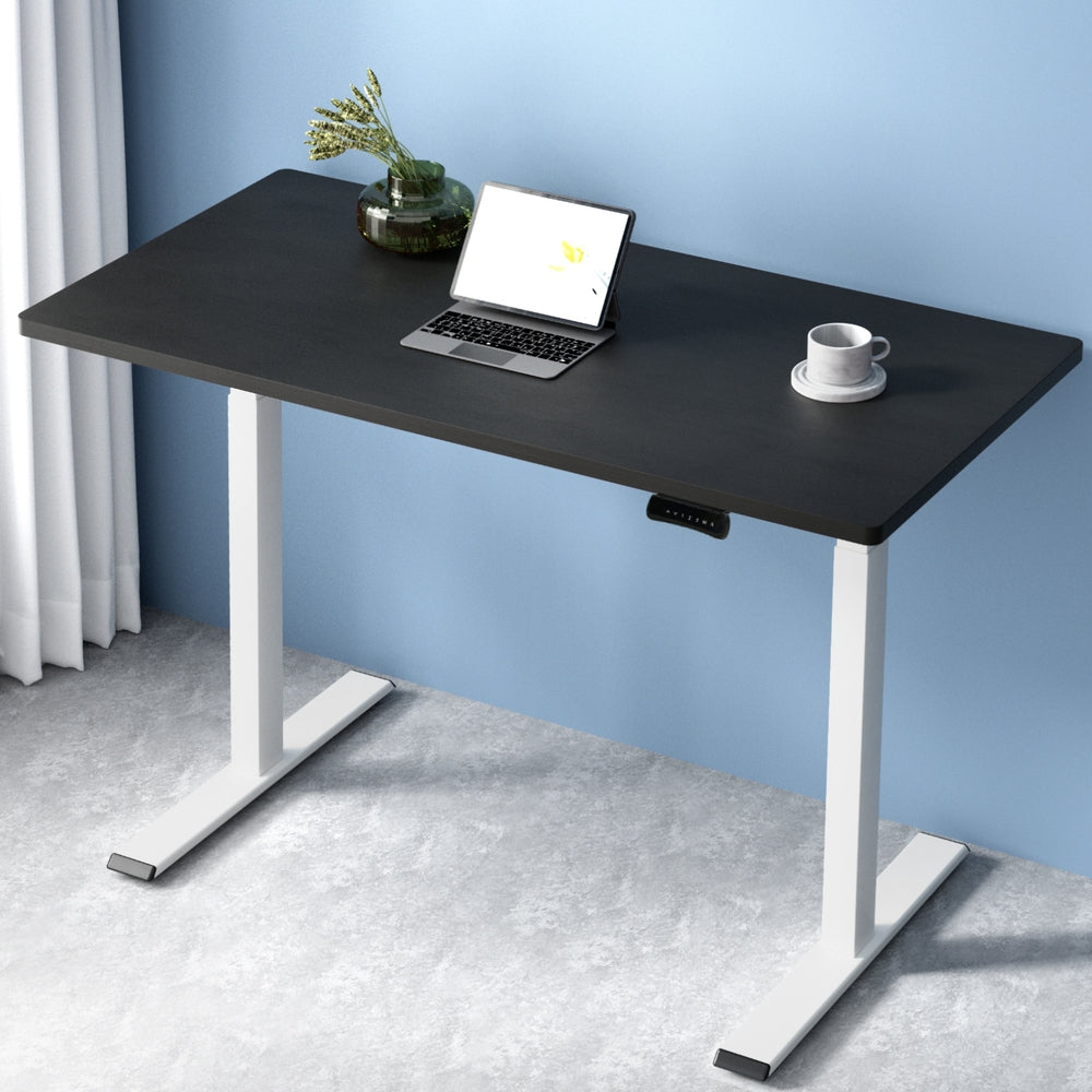 Artiss Standing Desk Motorised Dual Motor 120CM Black-Office Desks-PEROZ Accessories