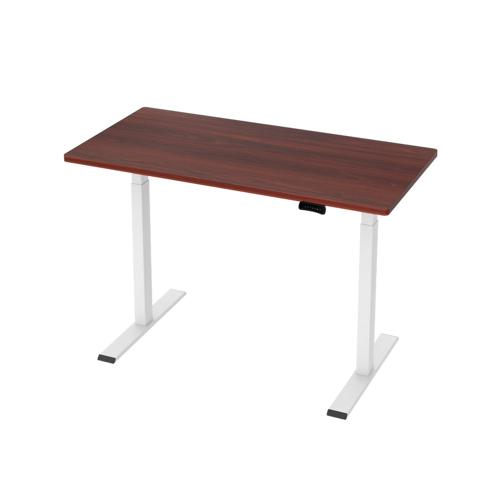 Artiss Standing Desk Motorised Dual Motor 120CM Walnut-Office Desks-PEROZ Accessories