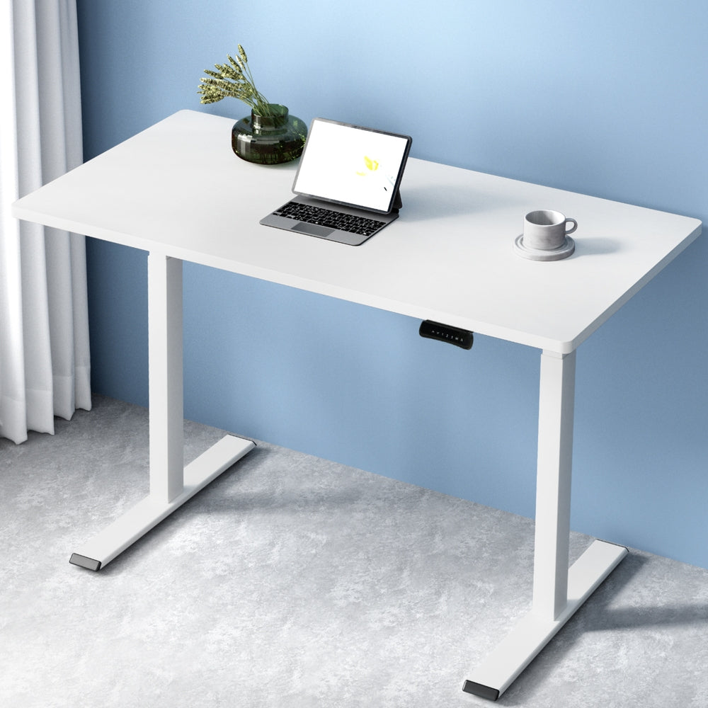 Artiss Standing Desk Motorised Dual Motor 120CM White-Office Desks-PEROZ Accessories