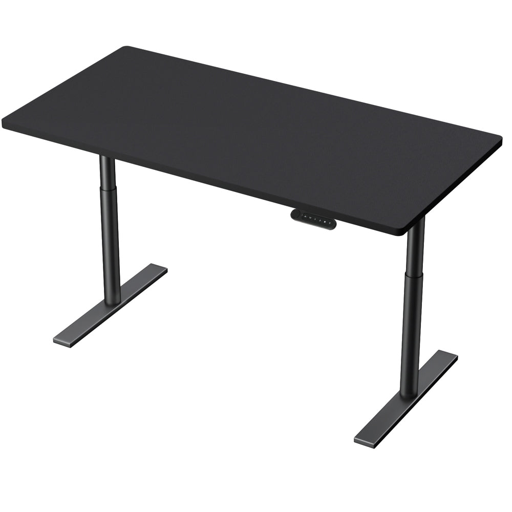 Artiss Standing Desk Motorised Electric Dual Motor Black 140CM-Office Desks-PEROZ Accessories