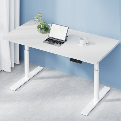 Artiss Standing Desk Motorised Electric Dual Motor 120CM White-Office Desks-PEROZ Accessories