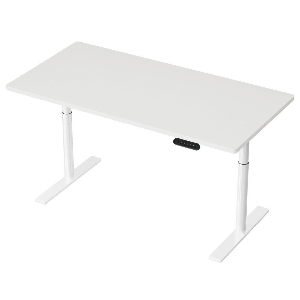 Artiss Standing Desk Motorised Electric Dual Motor 140CM White-Office Desks-PEROZ Accessories