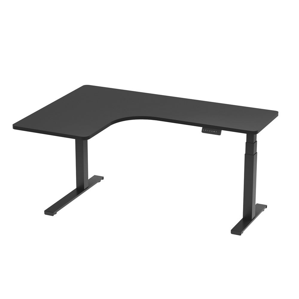 Artiss Standing Desks L-shape Motorised 160CM Black-Furniture &gt; Office-PEROZ Accessories