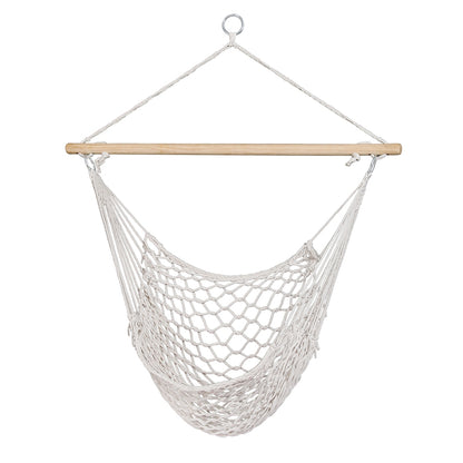 Gardeon Hammock Chair Outdoor Hanging Camping Mesh Indoor Cream-Hammock-PEROZ Accessories