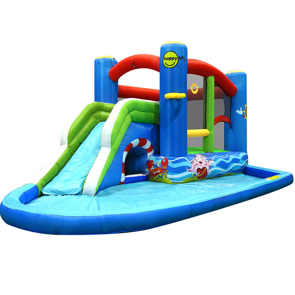 Happy Hop Inflatable Water Slide Jumping Trampoline Castle Bouncer Toy Splash-Home &amp; Garden &gt; Pool &amp; Accessories &gt; Pool Toys &amp; Inflatables-PEROZ Accessories