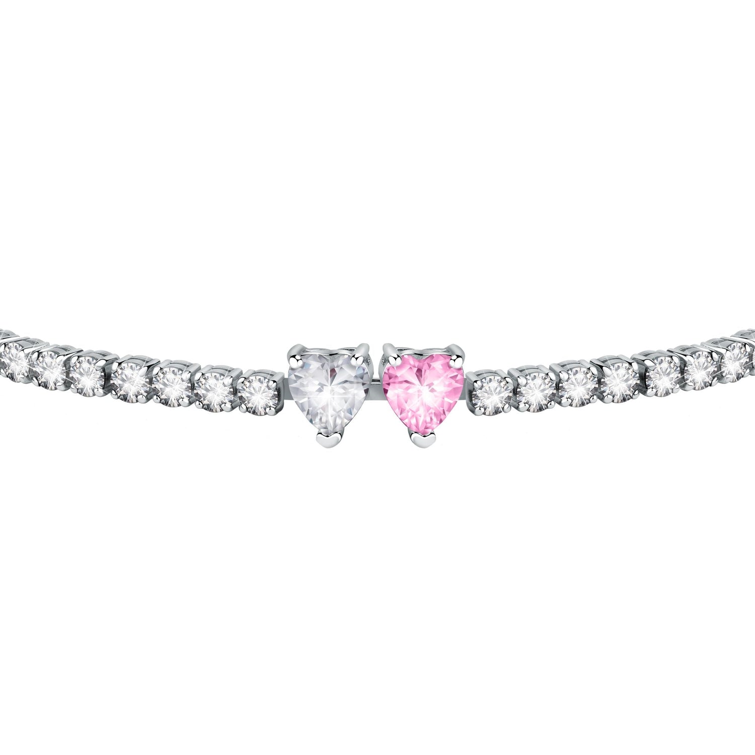 Chiara Ferragni Diamond Heart White and Fairytale Tennis Bracelet-Bracelets-PEROZ Accessories