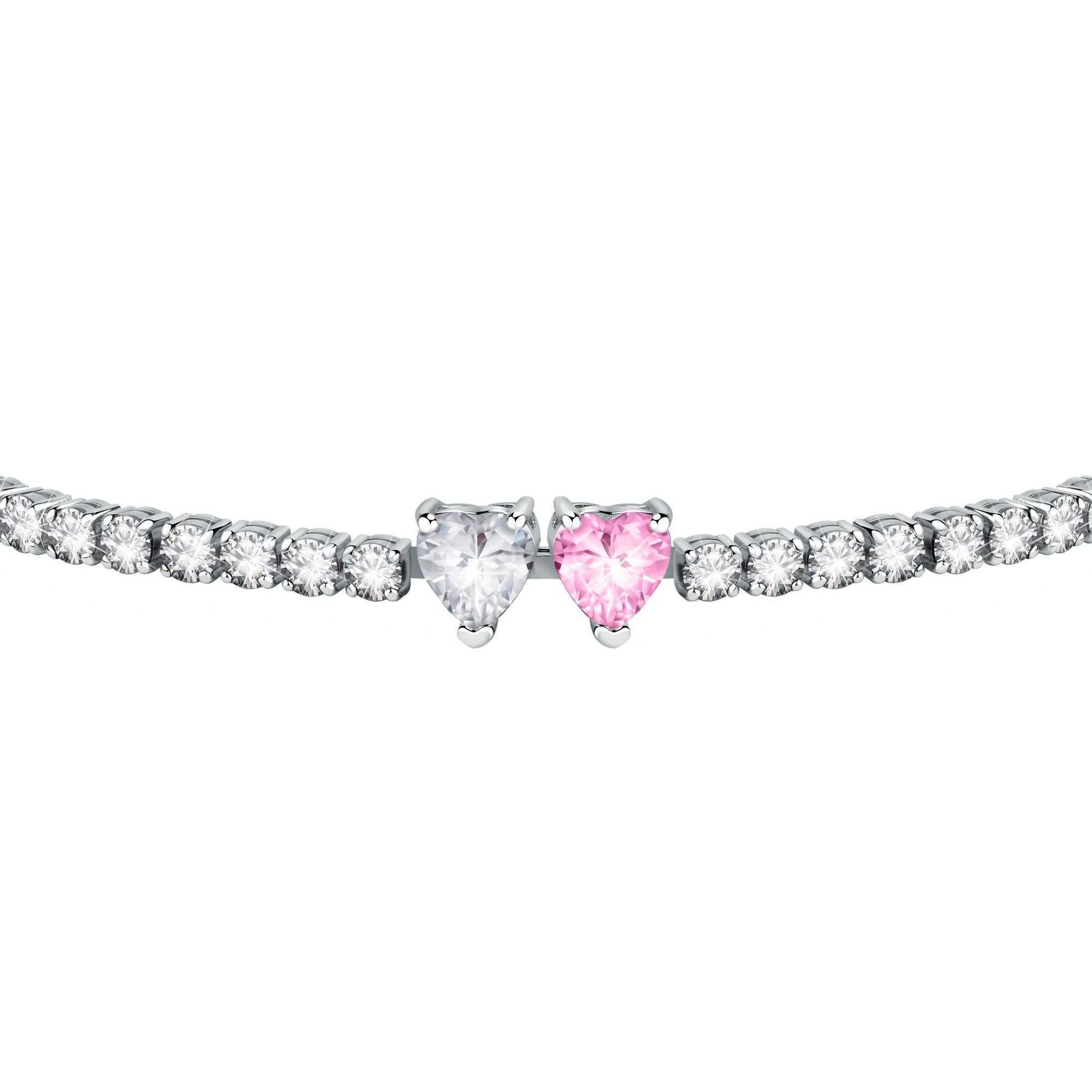 Chiara Ferragni Diamond Heart White and Fairytale Tennis Bracelet-Bracelets-PEROZ Accessories