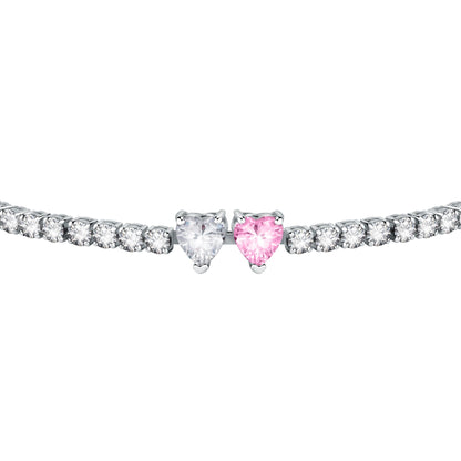 Chiara Ferragni Diamond Heart White and Fairytale Tennis Bracelet-Bracelets-PEROZ Accessories