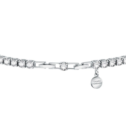 Chiara Ferragni Diamond Heart XL Stone Tennis Bracelet-Bracelets-PEROZ Accessories