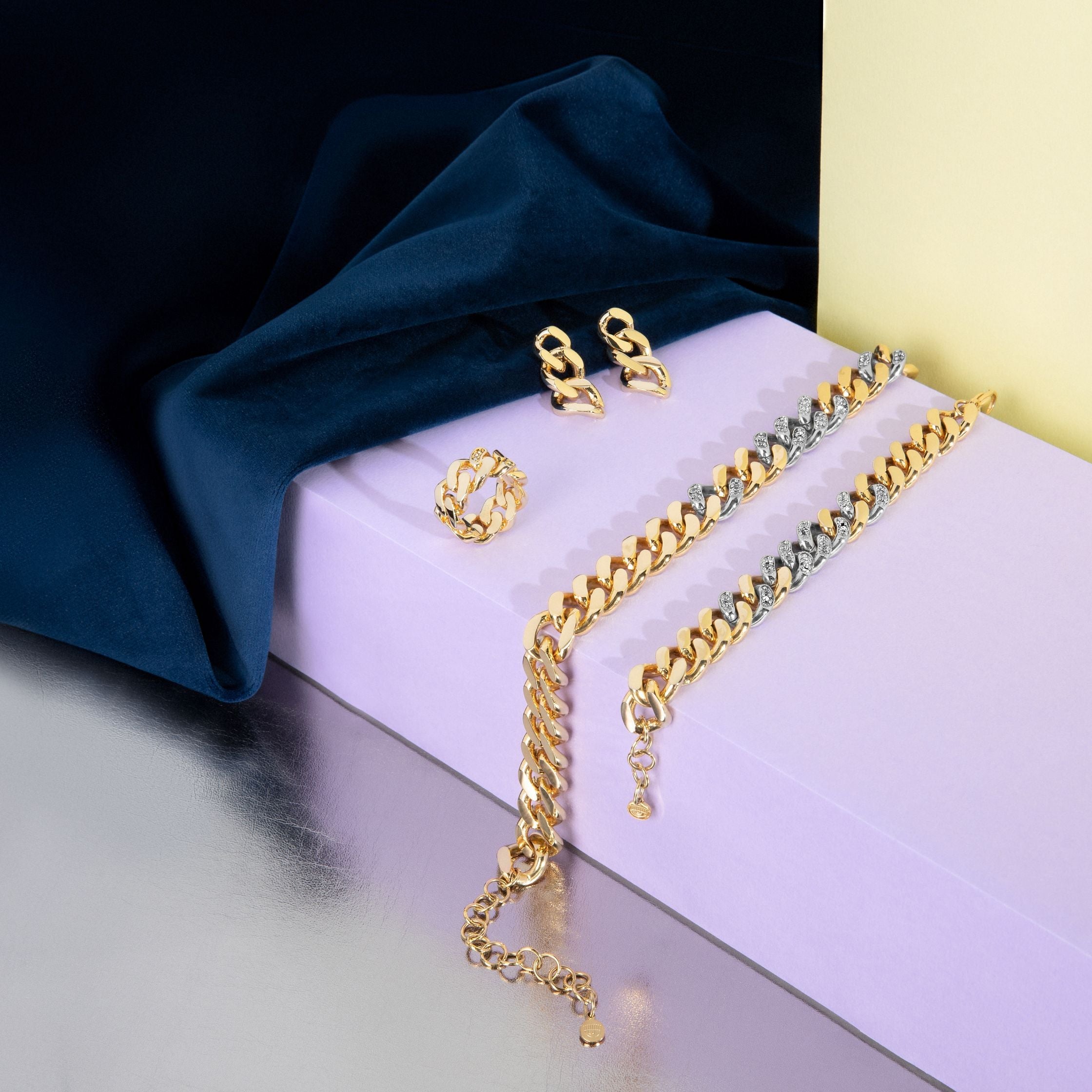 Chiara Ferragni Chain Collection Gold Necklace-Necklaces-PEROZ Accessories